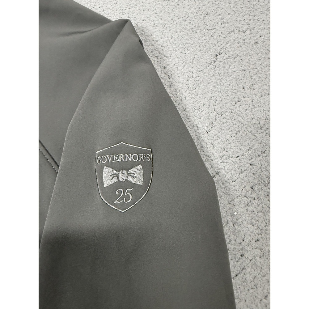 BYLT Jacket Mens Large Gray Hooded Full Zip Softshell Governor's 25 Logo - Picture 2 of 9
